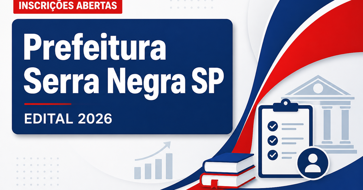 Prefeitura de Serra Negra - SP abre concurso público para Guarda Civil Municipal - Prefeitura de Serra Negra
