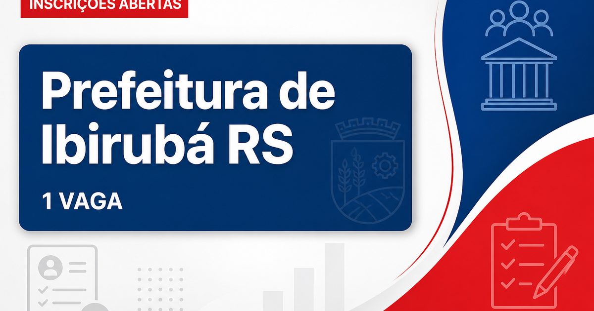 Prefeitura de Ibirubá: Prefeitura de Ibirubá - RS abre vaga em processo seletivo para Enfermeiro - Prefeitura de Ibirubá