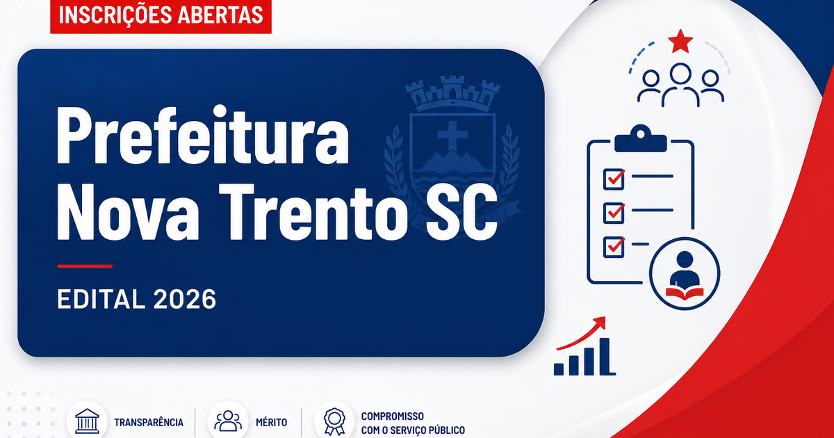 Prefeitura de Nova Trento - SC abre processo seletivo para Auxiliar de Serviços Gerais - Prefeitura de Nova Trento