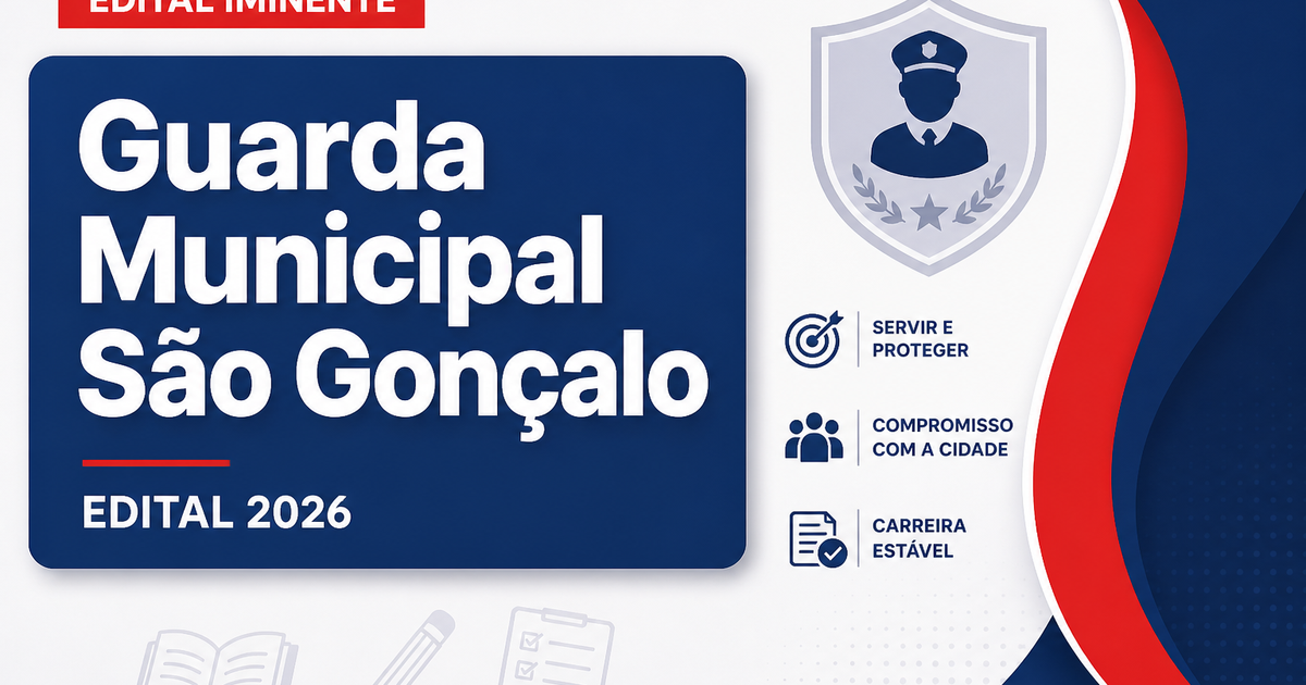 Concurso Guarda de São Gonçalo RJ deve ter edital em setembro - Guarda Municipal de São Gonçalo