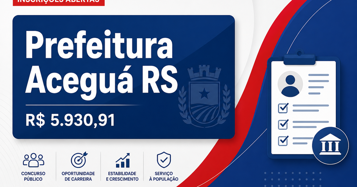 Prefeitura de Aceguá: Prefeitura de Aceguá - RS abre seleção para Engenheiro Civil - Prefeitura de Aceguá