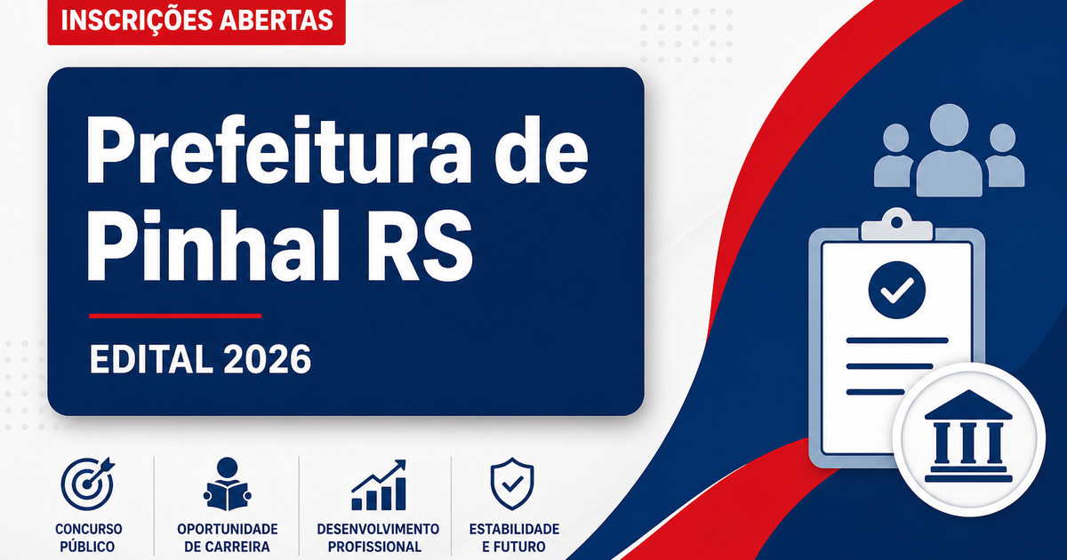 Prefeitura de Pinhal - RS abre processo seletivo para Visitador do PIM - Prefeitura de Pinhal