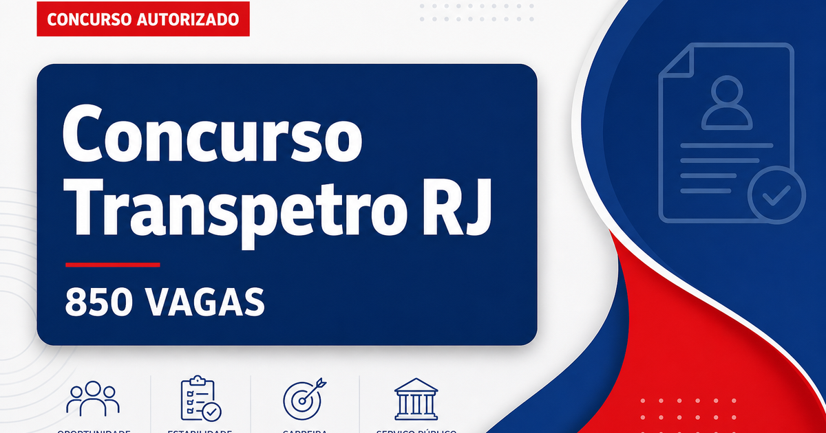 Concurso Transpetro tem 850 vagas no Rio de Janeiro; confira! - Petrobras Transporte S.A.