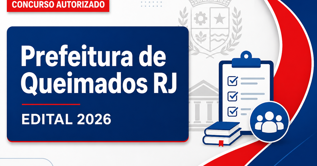 Novo concurso Queimados RJ é confirmado e já possui banca - Prefeitura de Queimados
