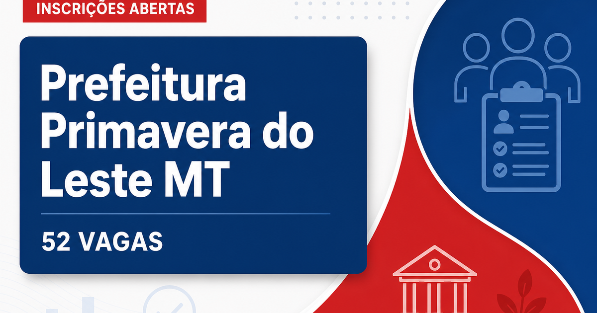 Prefeitura de Primavera do Leste: Prefeitura de Primavera do Leste - MT abre seleção para Agentes de Saúde e de Endemias - Prefeitura de Primavera do Leste