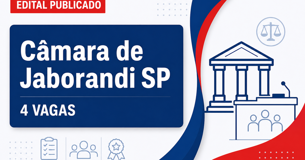 Câmara de Jaborandi: Câmara de Jaborandi - SP retifica concurso público com salários de até R$ 6.649,07 - Câmara de Jaborandi
