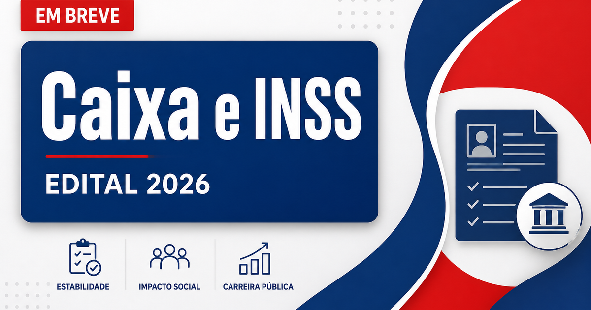 Concursos Caixa e INSS se destacam nesta sexta, 21 - Caixa Econômica Federal e Instituto Nacional do Seguro Social